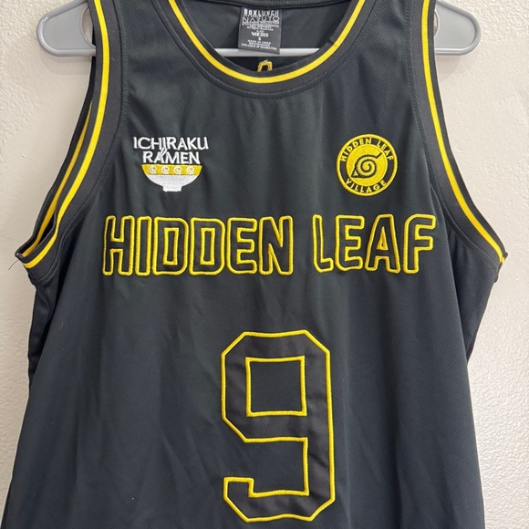 Naruto Shippuden Hidden Leaf Uzumaki Basketball Jersey Size Small - Picture 2 of 7